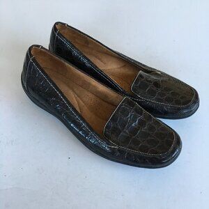 Natural Soul by Naturalizer Fanna Croc Loafers Shoes Slip On‎ Comfy Women…